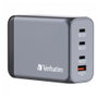 Verbatim GNC-240 Cargador GaN de 240 W con 3x USB-C y 1x USB-A